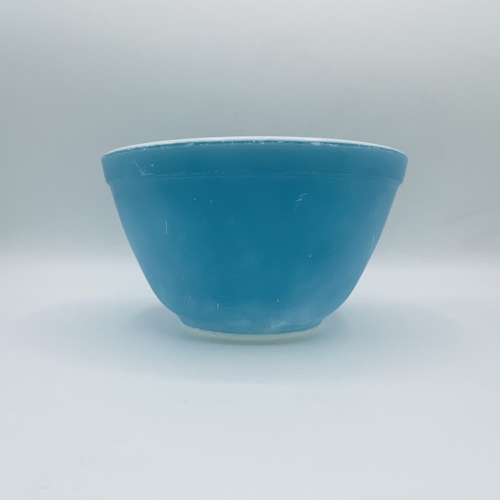 Vintage PYREX 401 Turquoise Blue Mixing Bowl 1.5 Pt 1½ Qt Nesting USA